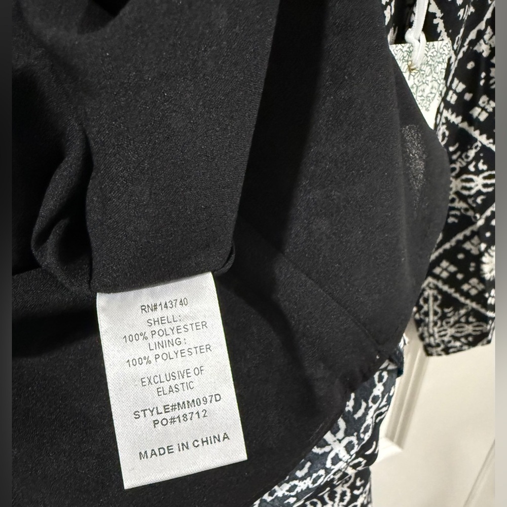 Hyacinth House Sabrina Midi Dress S Black White Square Neck Puff Sleeve NWT - Picture 8 of 16
